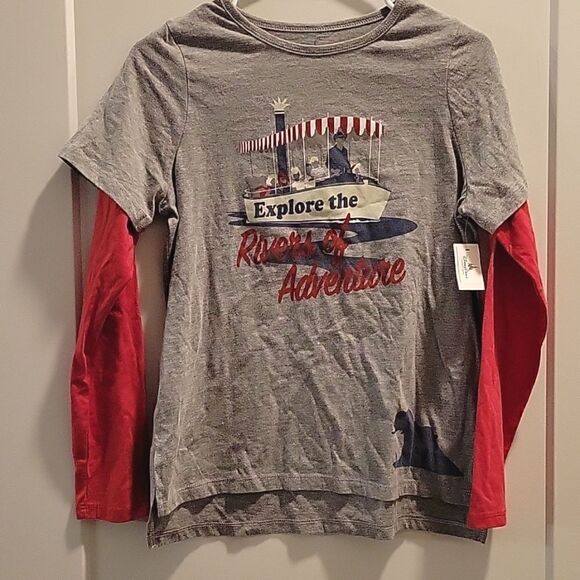 Disney Parks Shirt  Kids Jungle Cruise Double-Up - Rivers of Adventure Youth XL - Picture 1 of 6